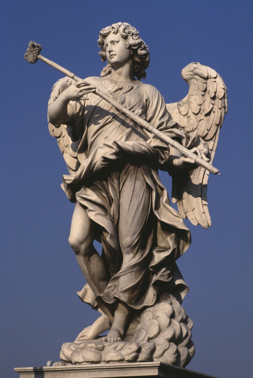 Statue eines Engels, der ein Passionsinstrument hält von Gian Lorenzo Bernini