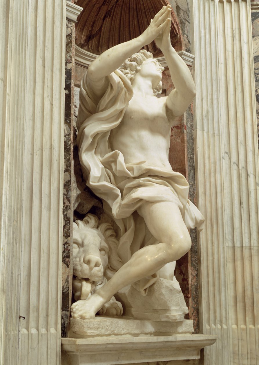 Der Prophet Daniel, in der Chigi-Kapelle, 1655-61 (Marmor) von Gian Lorenzo Bernini