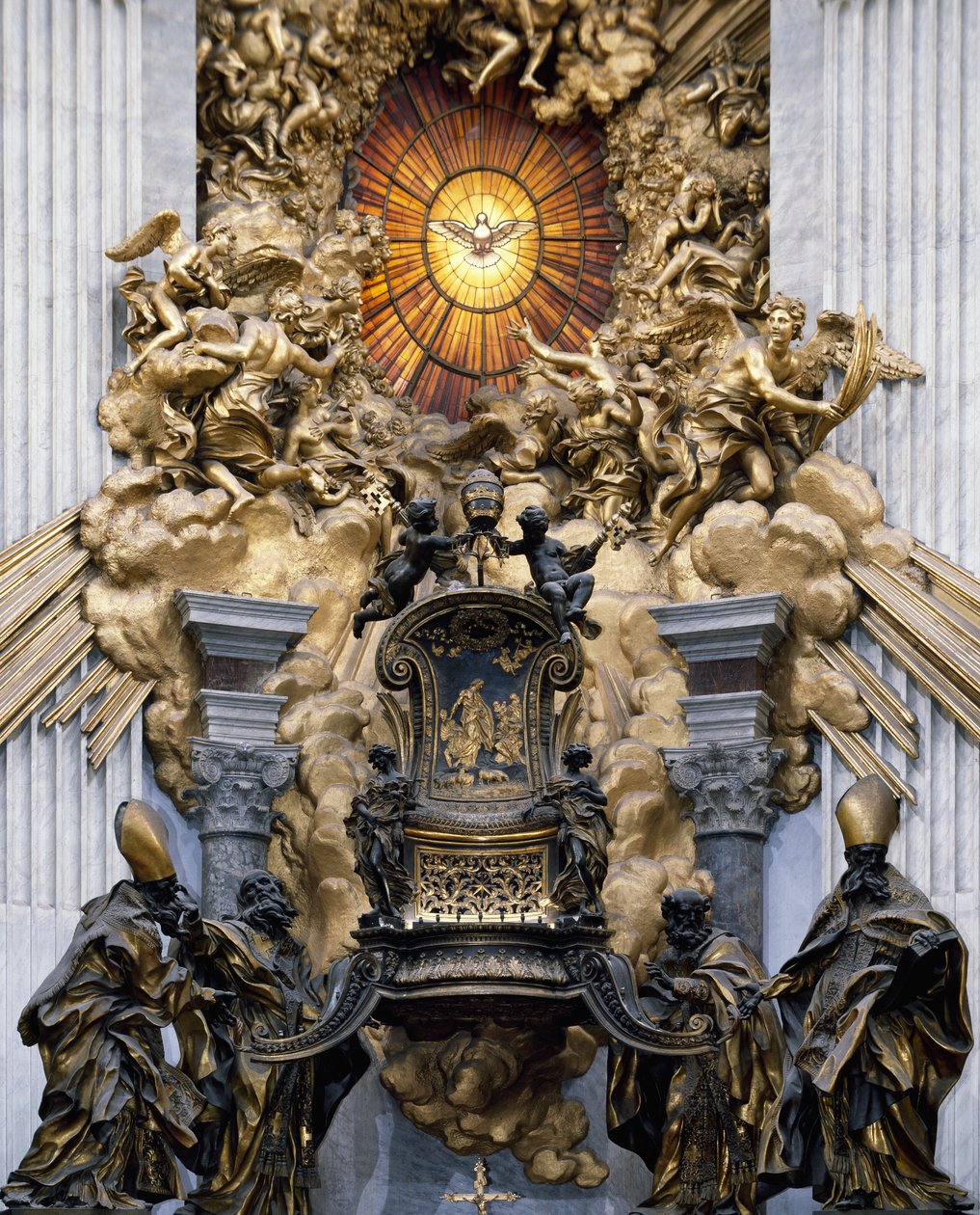 Stuhl des Heiligen Petrus von Gian Lorenzo Bernini
