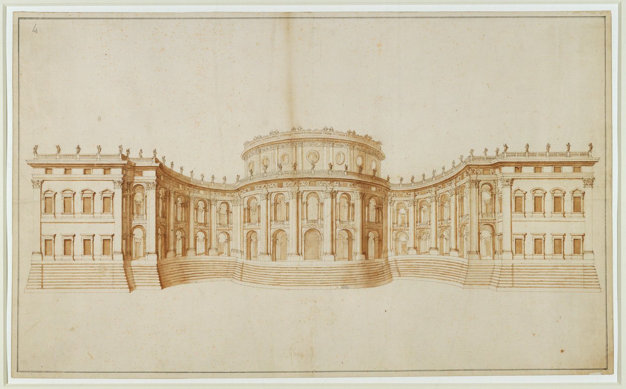 Projekt für den Louvre von Gian Lorenzo Bernini