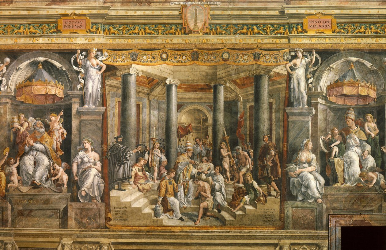 Taufe Konstantins von Gianfrancesco Penni