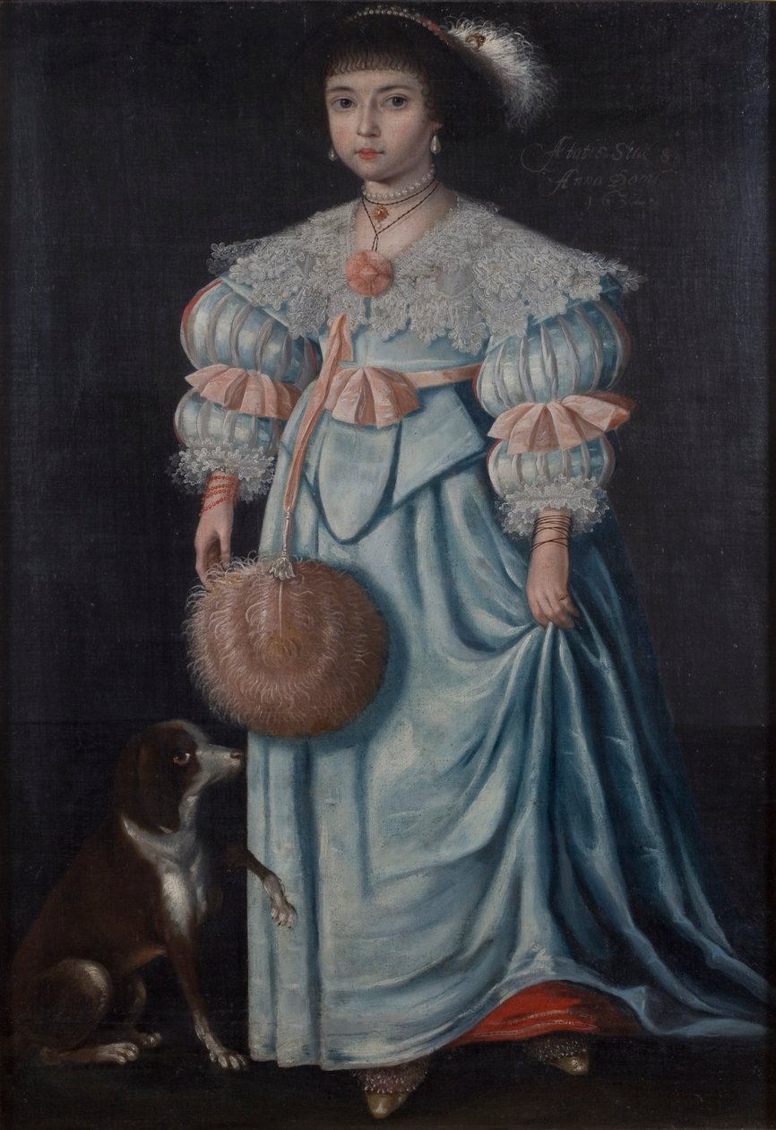 Porträt eines Mädchens, 8 Jahre alt, 1632 von Gilbert Jackson