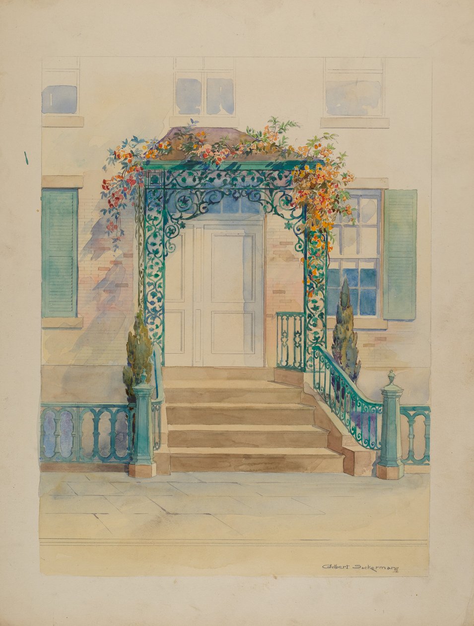 Ornamentales Eisen, ca. 1936. von Gilbert Sackerman