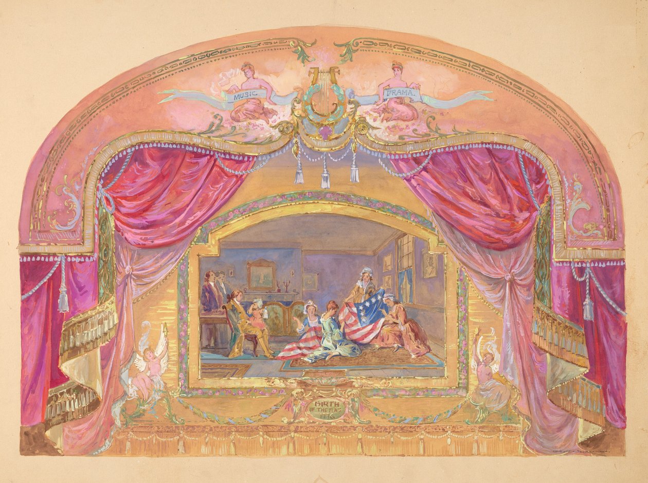 Theatermalerei, 1935-1942 von Gilbert Sackerman