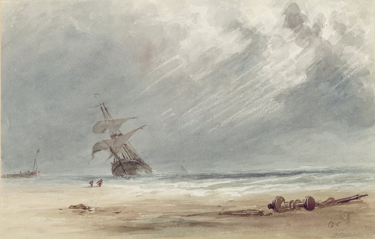 Sturm über einer Küste von Giles Firman Phillips