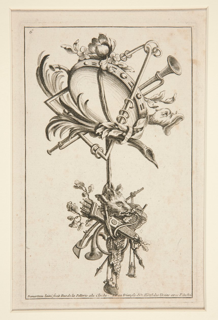 Ein Blatt aus Mehrere Trophäen von Gilles Demarteau