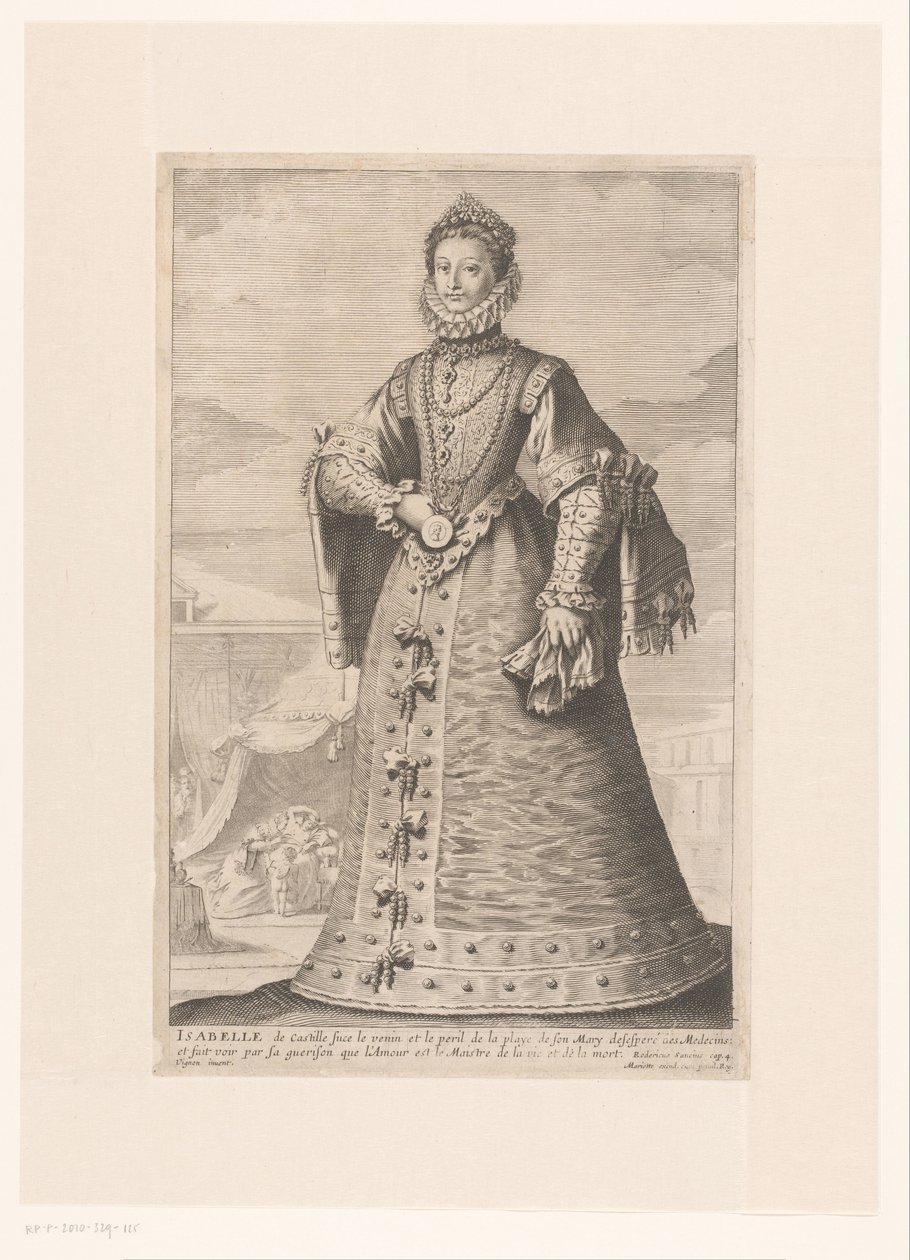 Porträt Isabella von Kastilien von Gilles Rousselet