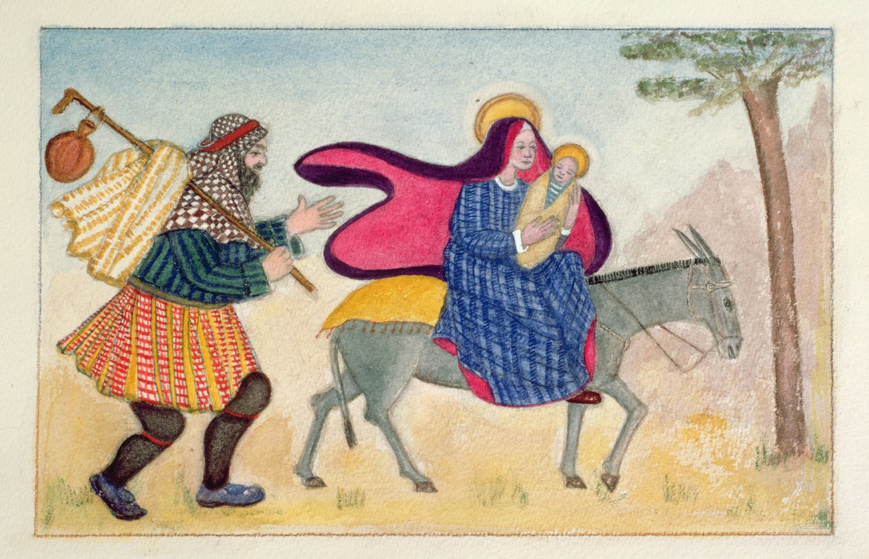 Flucht nach Ägypten IV von Gillian Lawson