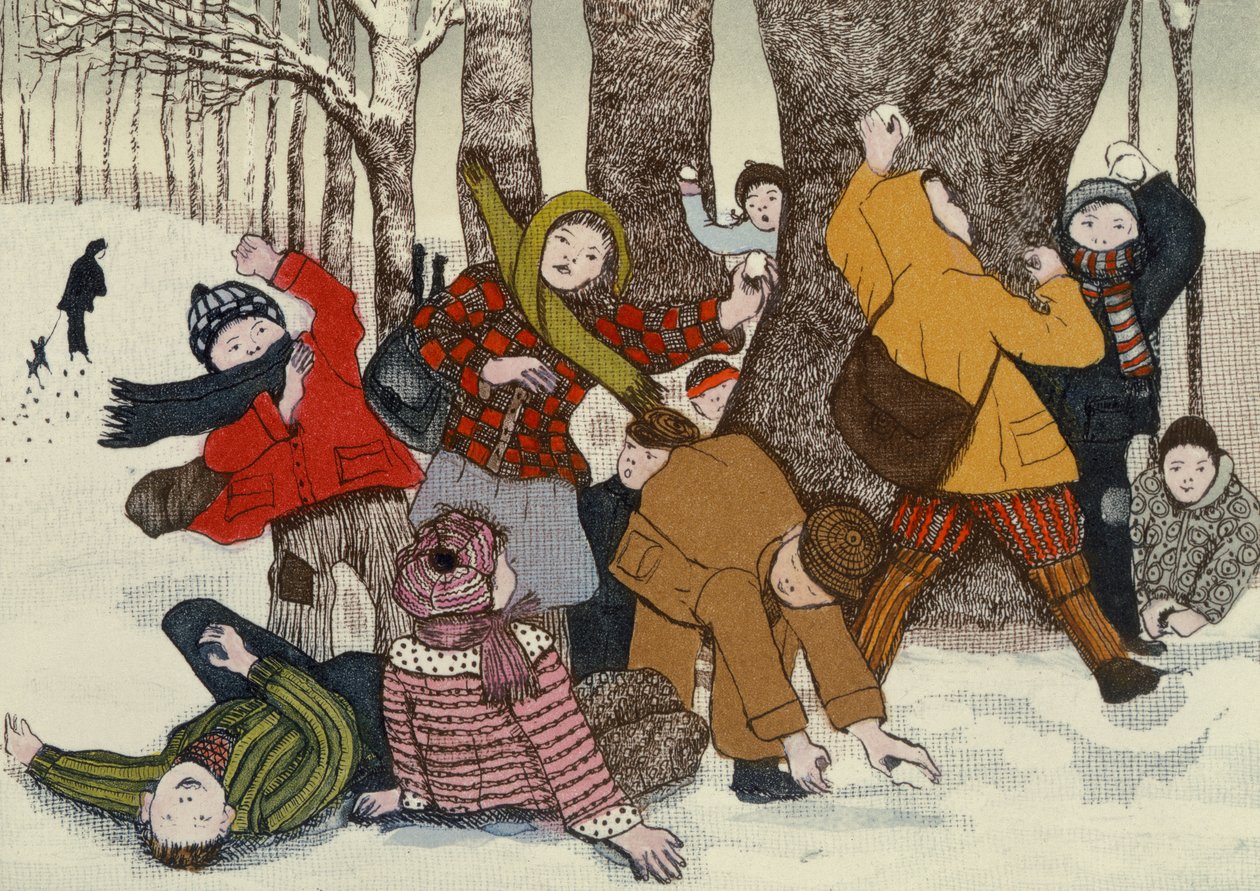 Schneeballschlacht von Gillian Lawson