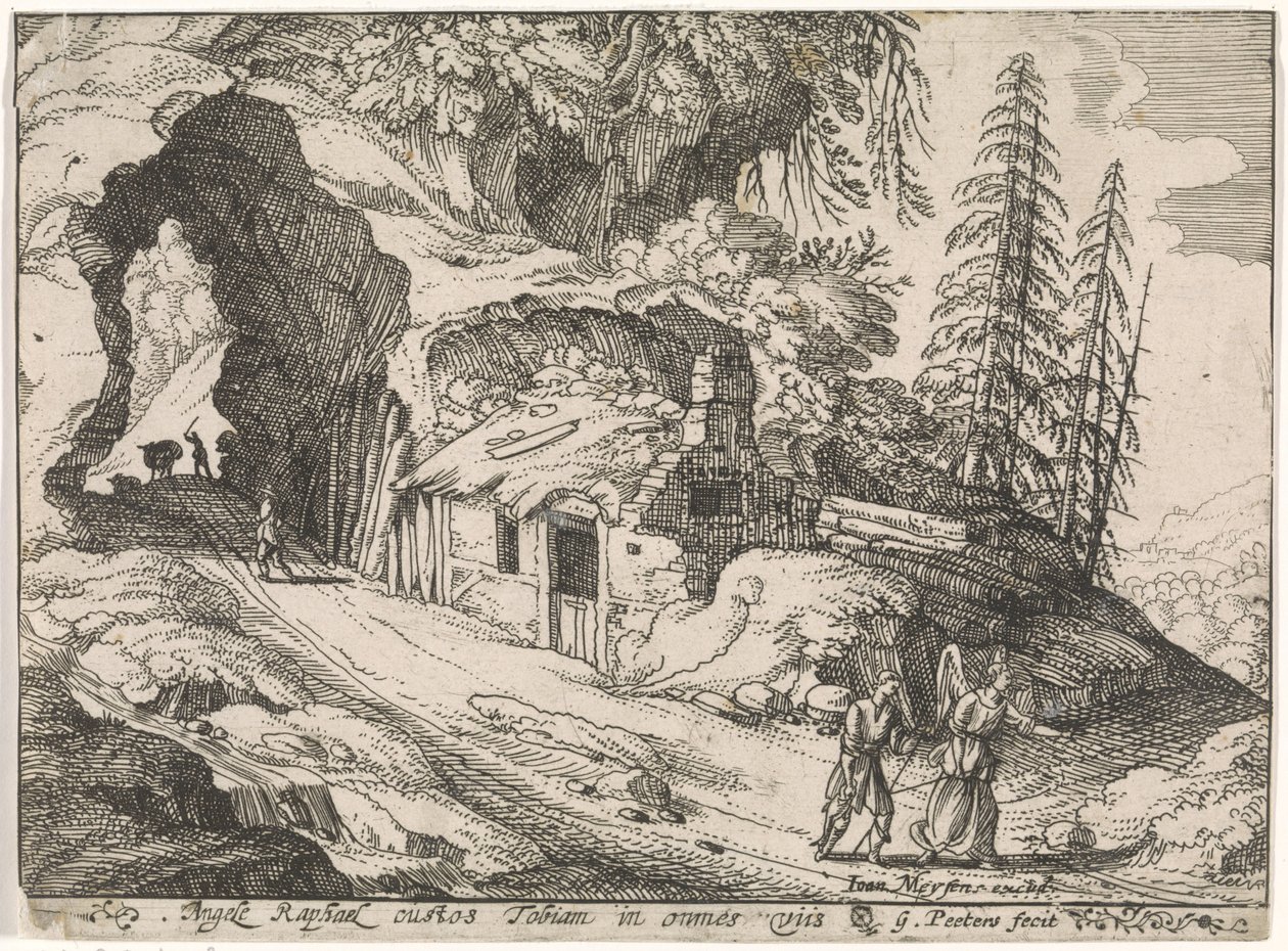 Landschaft mit Tobias und Erzengel Raphael von Gillis Peeters (I)