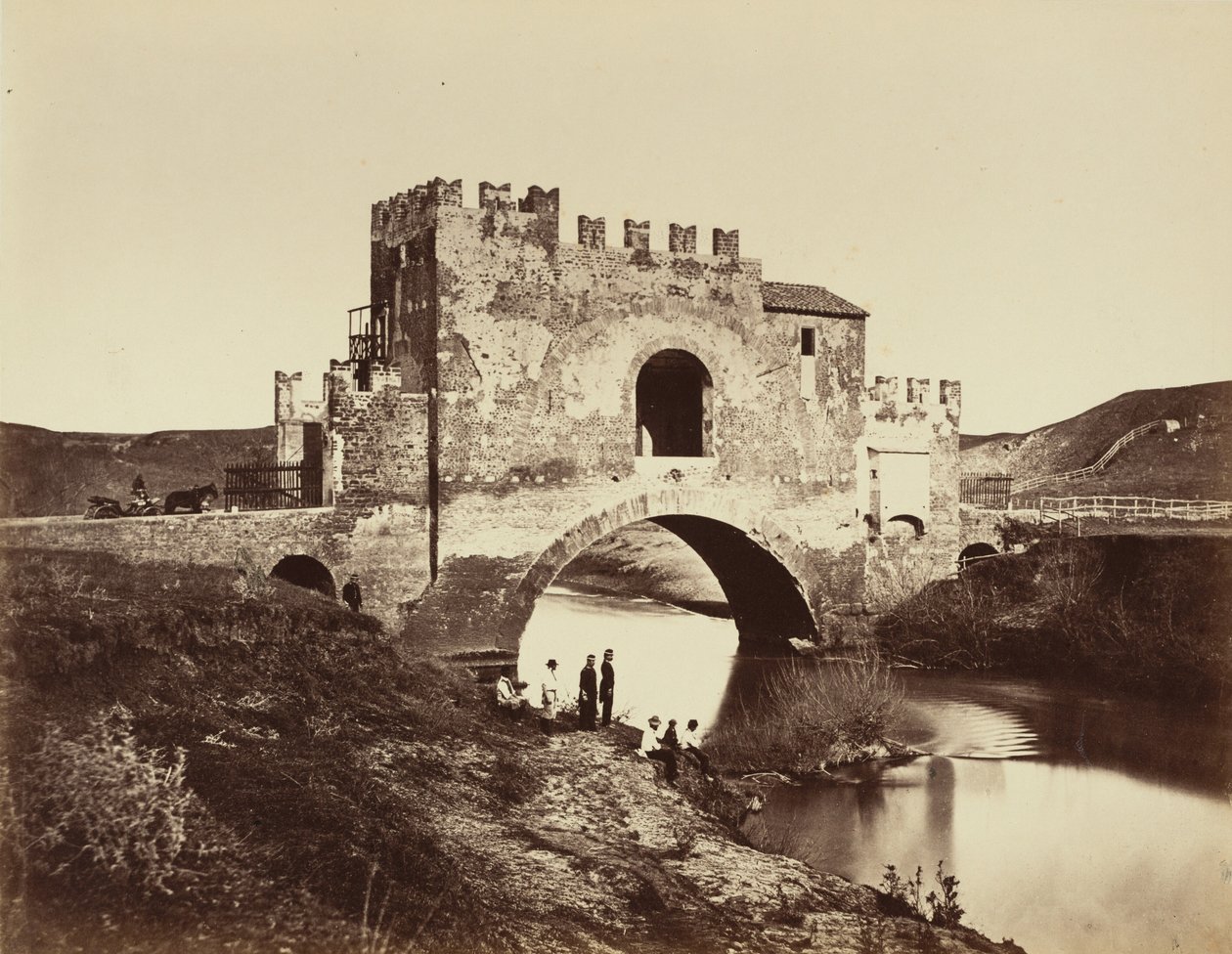 Ponte de Nomentano (Brücke von Nomentano), 1860er von Gioacchino Altobelli