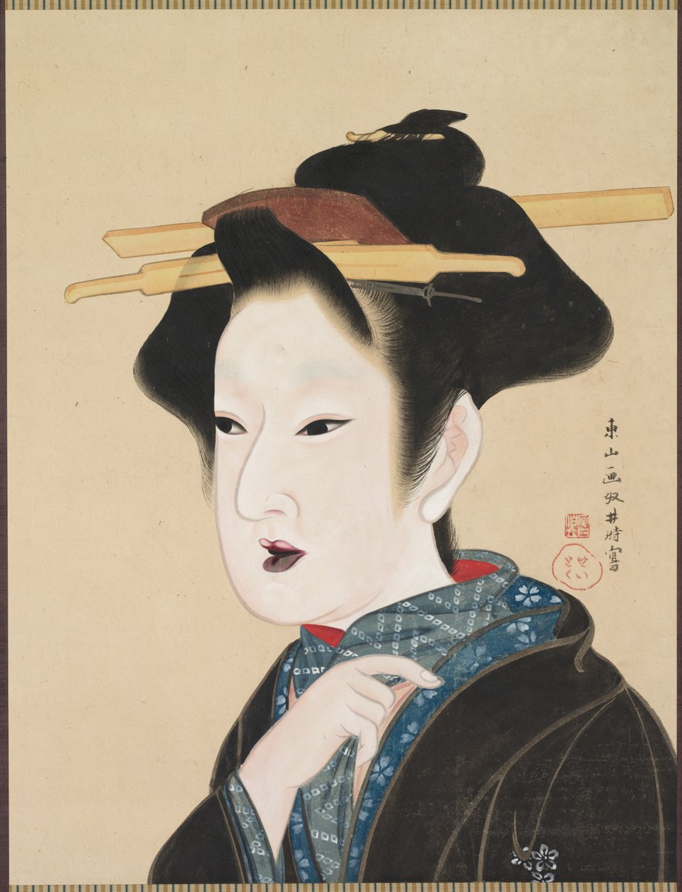 Porträt einer Frau, 1800er Jahre von Gion Seitoku