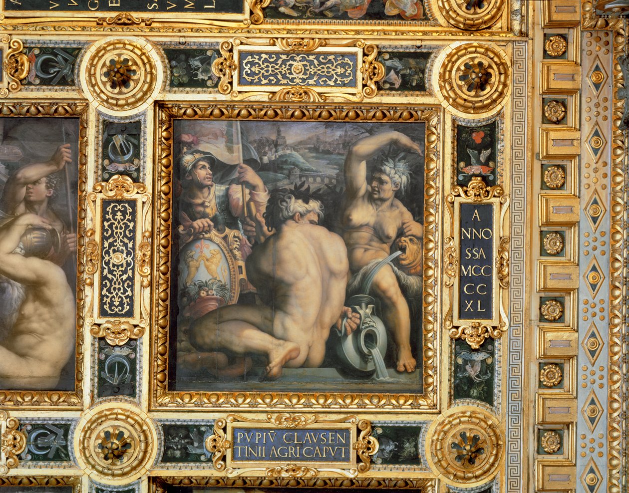 Allegorie der Region Casentino von der Decke des Salone dei Cinquecento, 1565 (Panel) von Giorgio Vasari