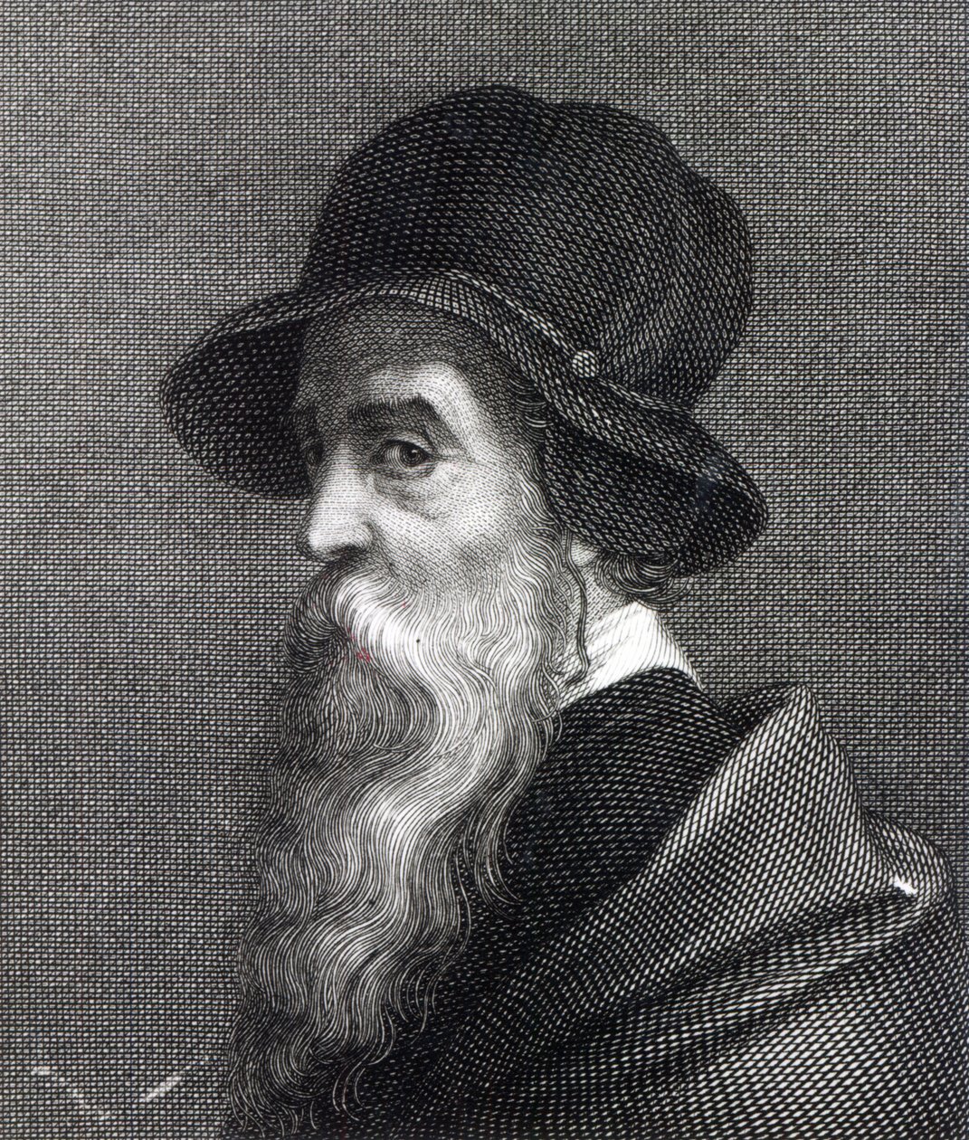 Benvenuto Cellini, graviert von Franz Erich Moritz Steinla von Giorgio Vasari
