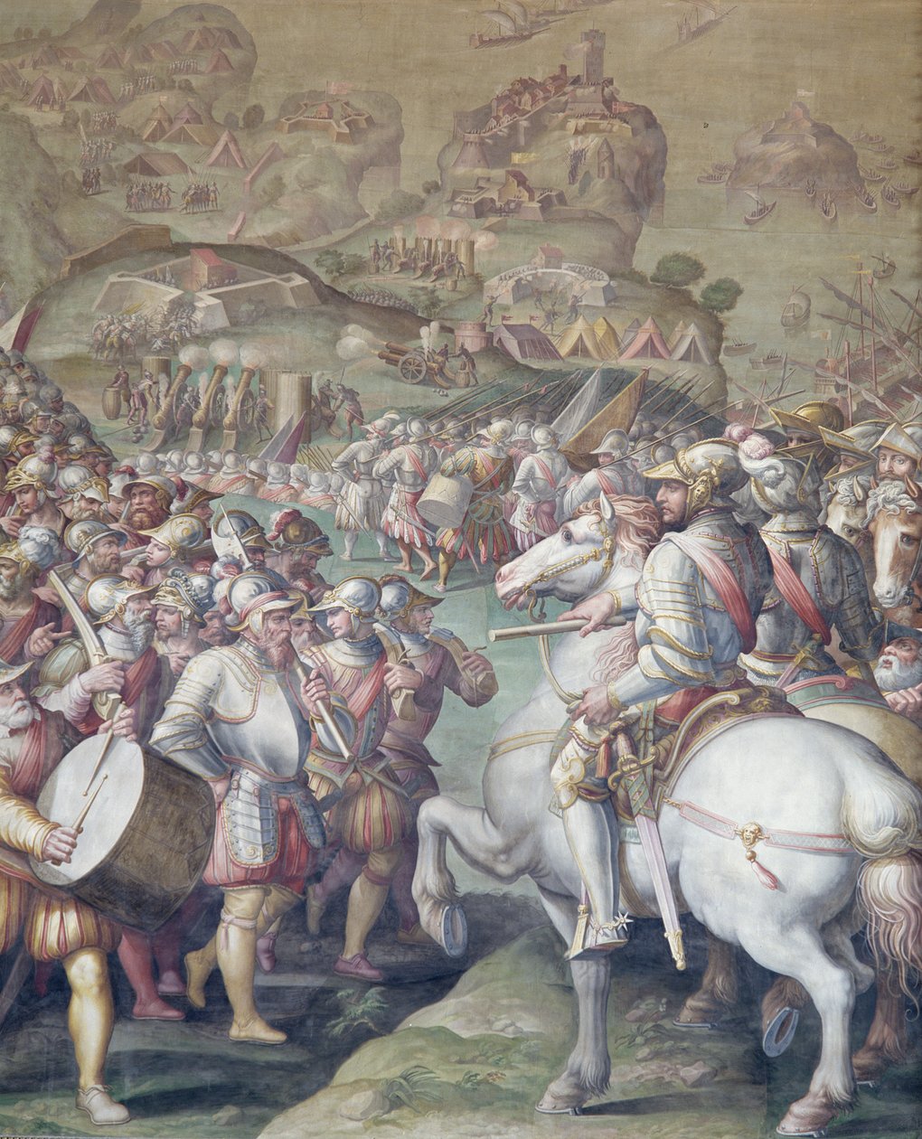 Eroberung von Porto Ercole, 1555-72 von Giorgio Vasari
