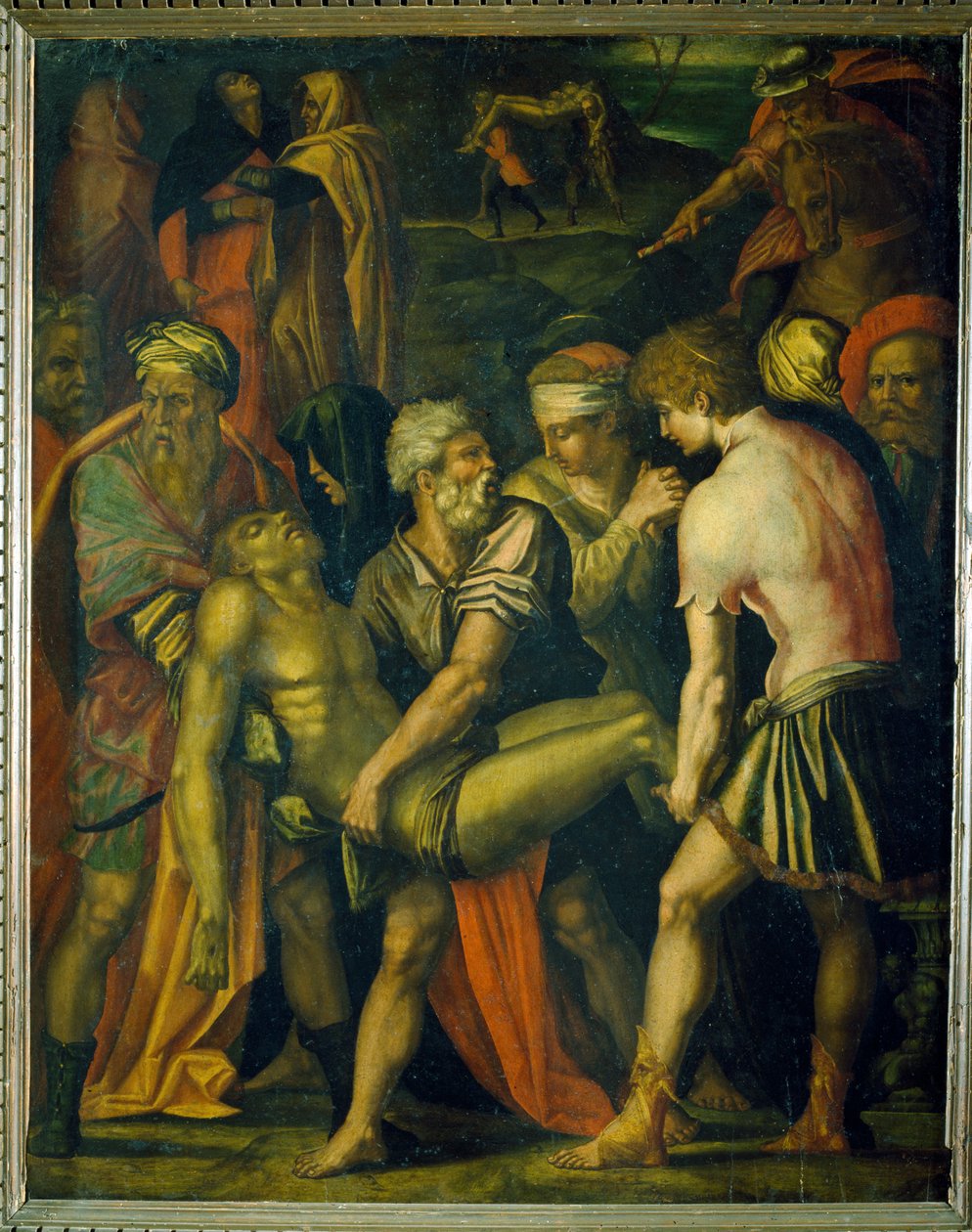 Christus wird zum Kreuz getragen, Camera di Abramo, 1532 von Giorgio Vasari