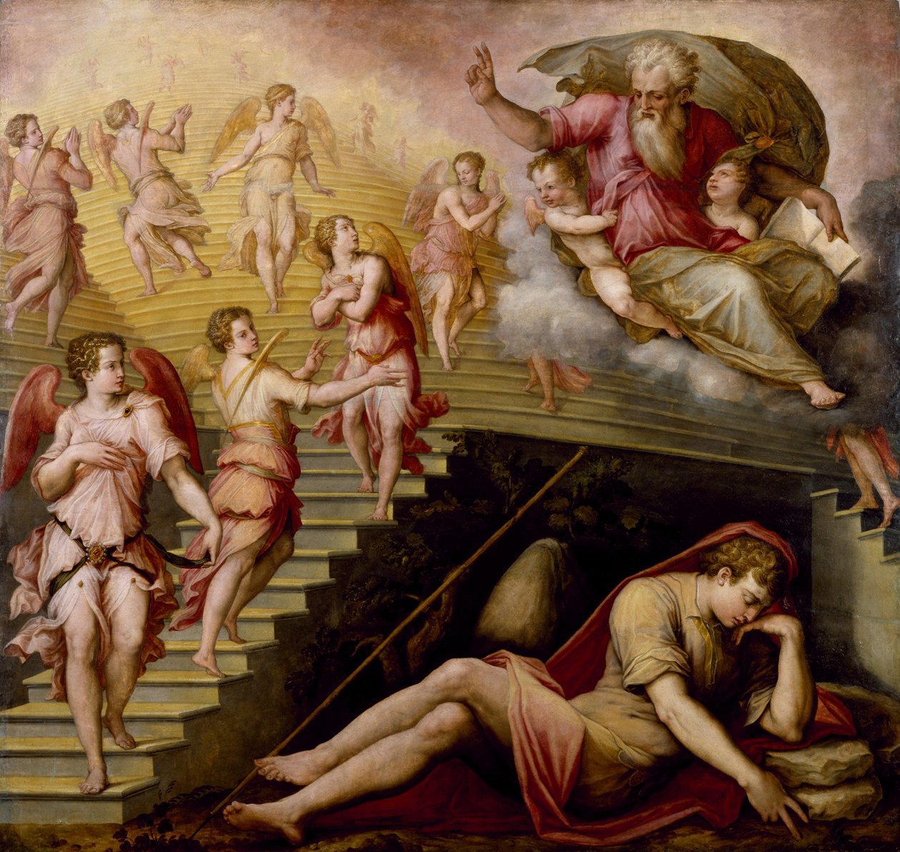 Jakobs Traum, 1558 von Giorgio Vasari