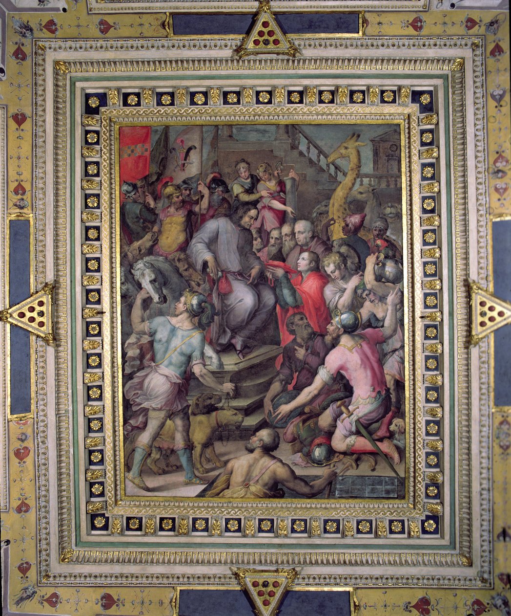 Lorenzo de Medici empfängt Geschenke von seinen Botschaftern von Giorgio Vasari