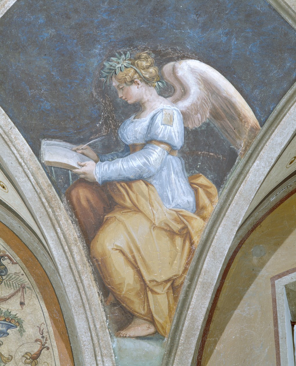 Poesie, Die vier Künste, Peduccio, Camera della Fama, 1542 von Giorgio Vasari