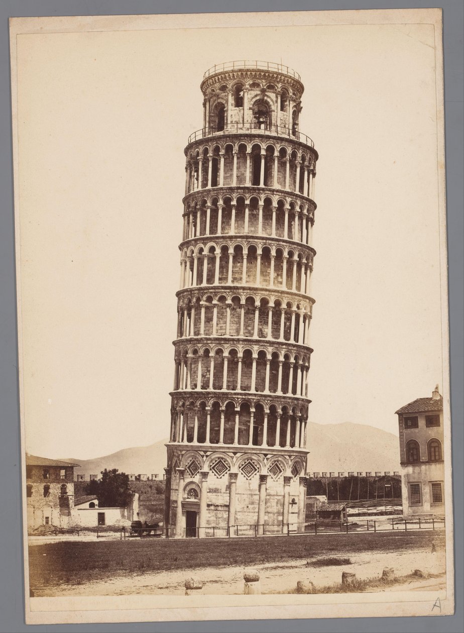 Turm von Pisa von Giorgio Sommer (attributed to)