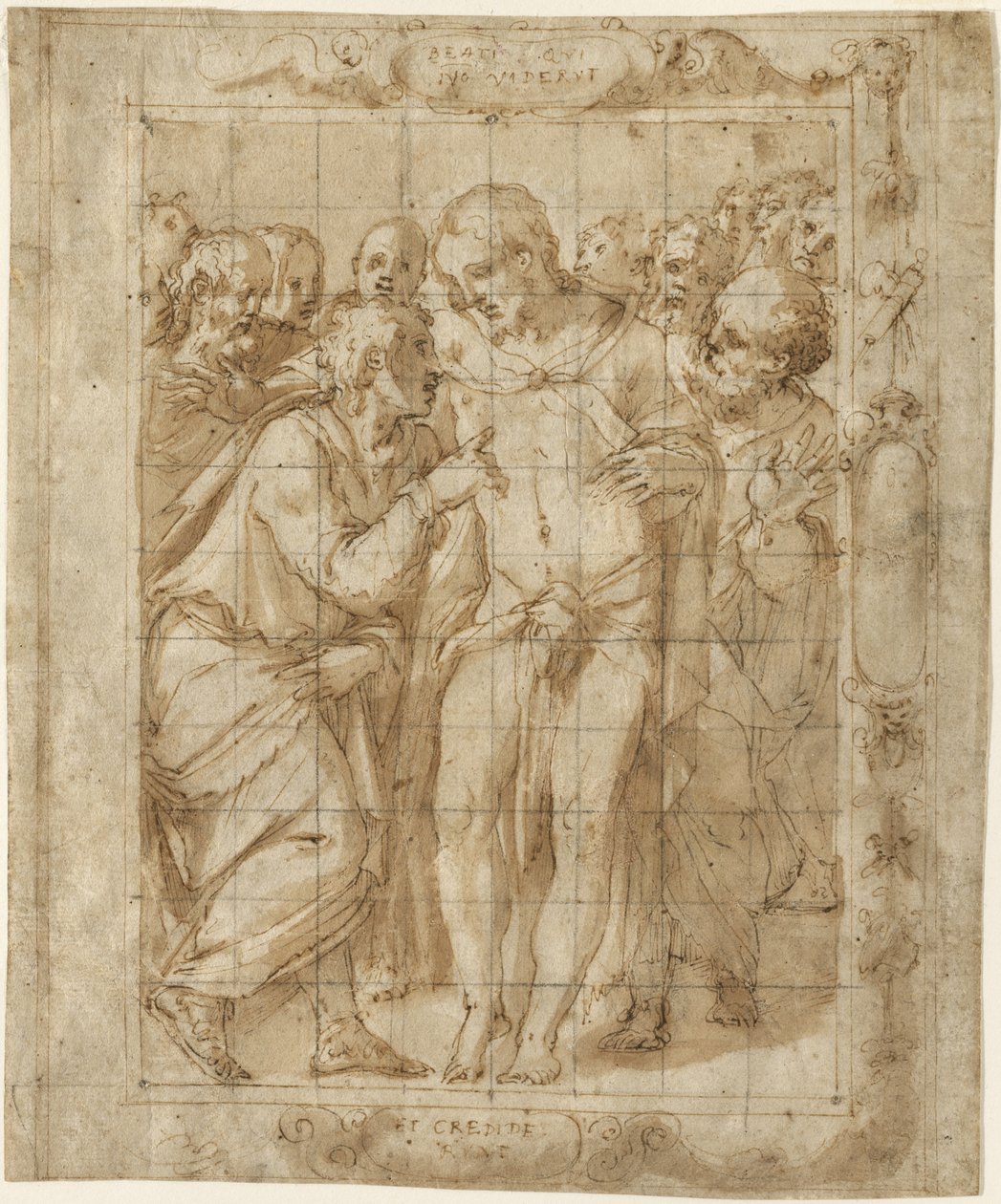 Der ungläubige Thomas, um 1556-57 von Giorgio Vasari
