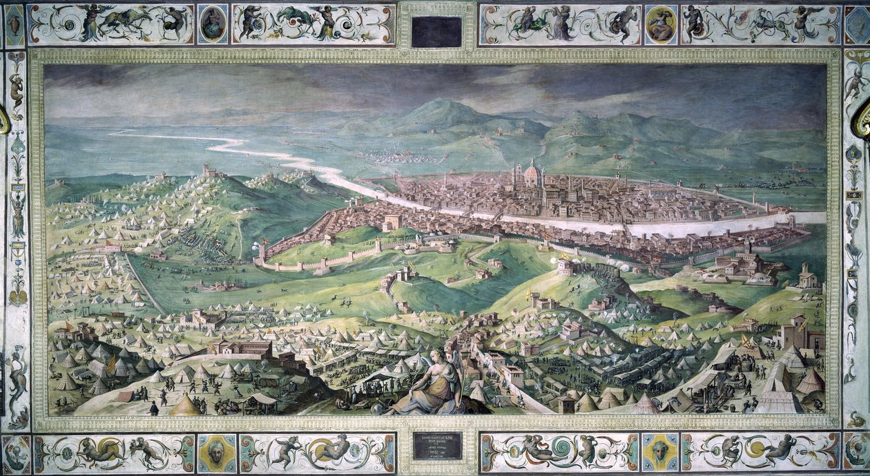 Die Belagerung von Florenz von Giorgio Vasari