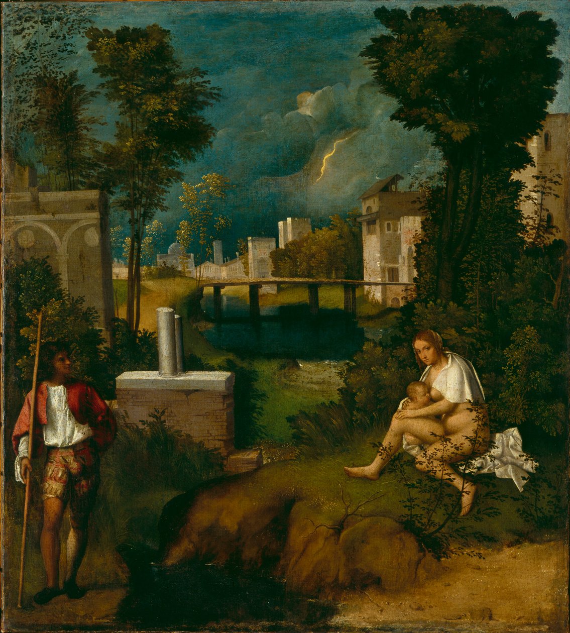 Der Sturm, um 1508 von Giorgione da Castelfranco
