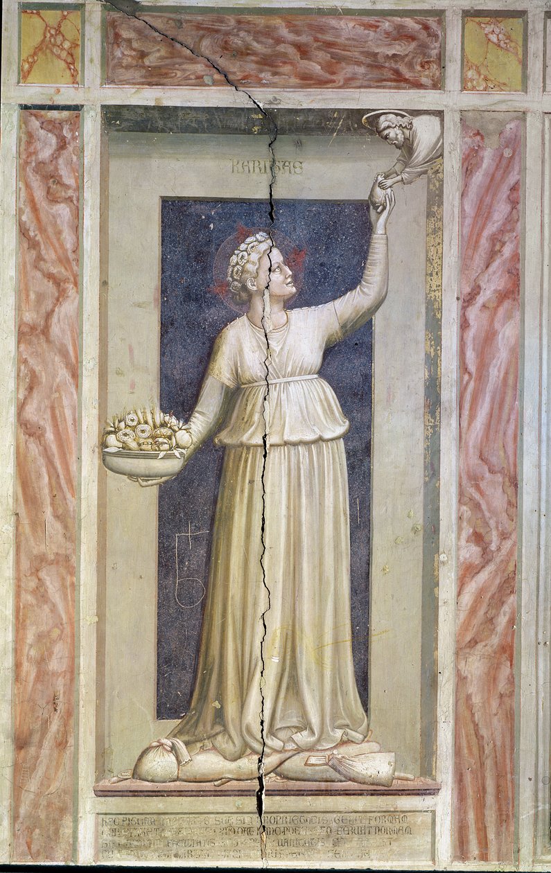Nächstenliebe, ca. 1305 von Giotto di Bondone