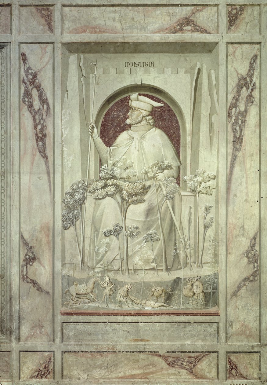 Ungerechtigkeit, ca. 1305 von Giotto di Bondone