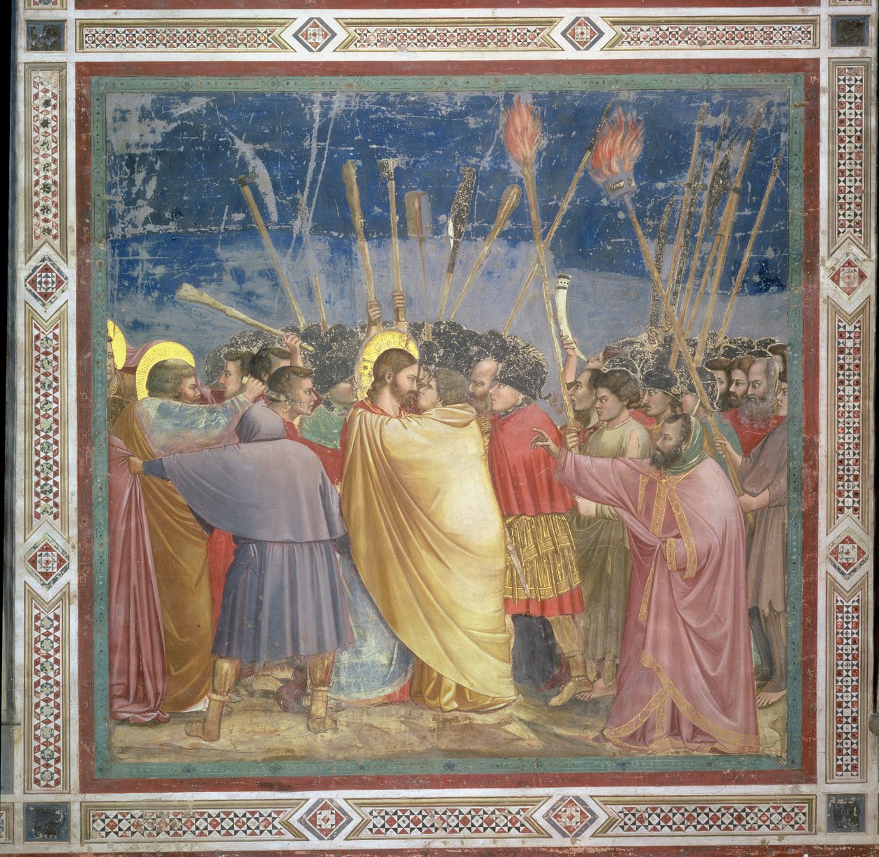 Der Verrat Christi, um 1305 von Giotto di Bondone