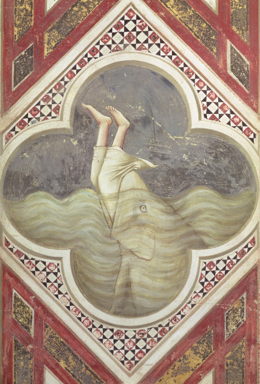 Jona und der Wal, ca. 1305 von Giotto (c.1266 1337)