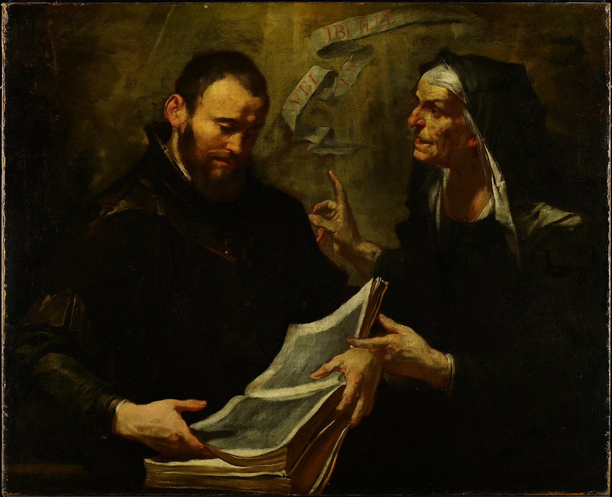 Heiliger Augustinus und Heilige Monika von Giovacchino Assereto