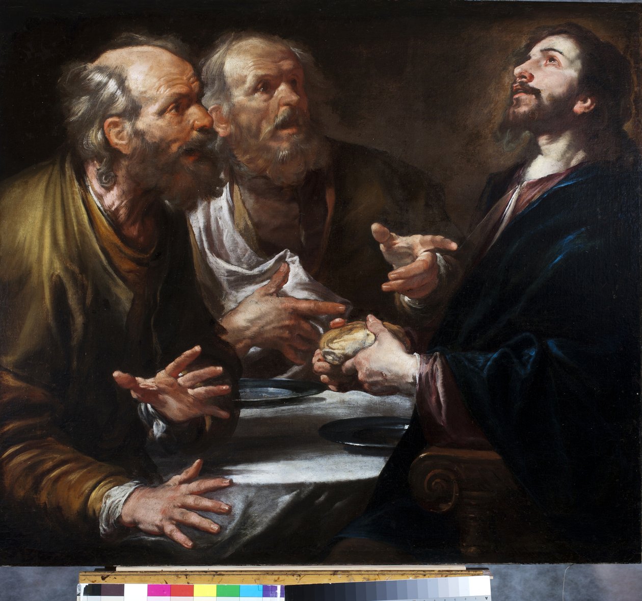 Abendmahl in Emmaus von Giovacchino Assereto