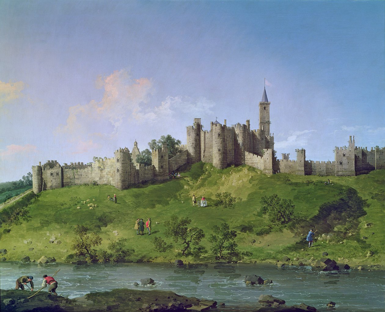 Alnwick Castle von Giovanni Antonio Canal