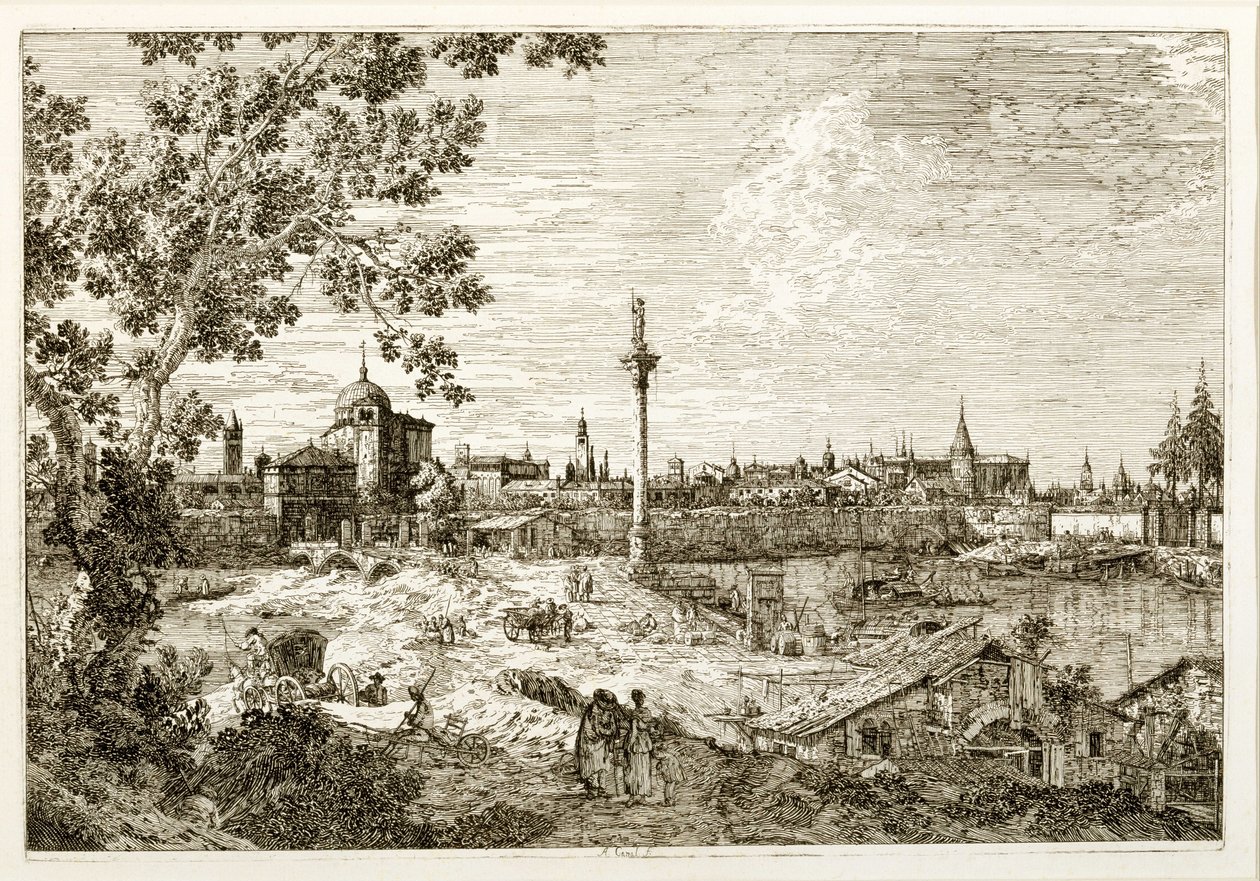 Imaginäre Ansicht von Padua von Giovanni Antonio Canal
