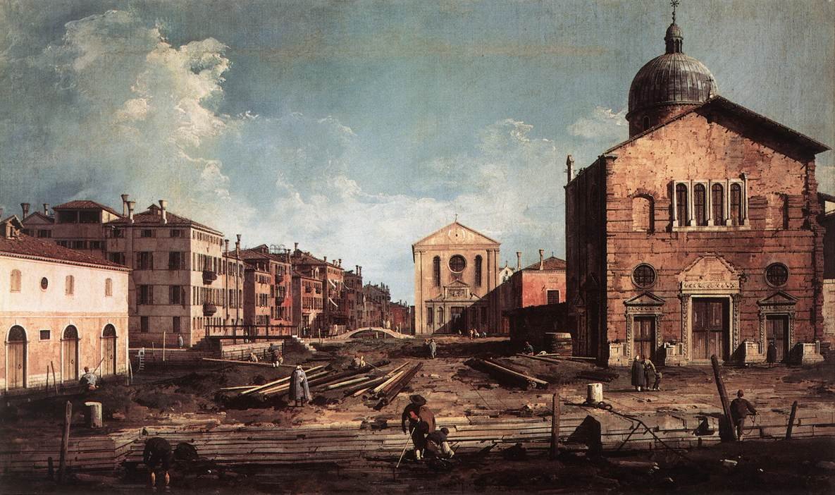 Blick auf San Giuseppe di Castello von Giovanni Antonio Canal
