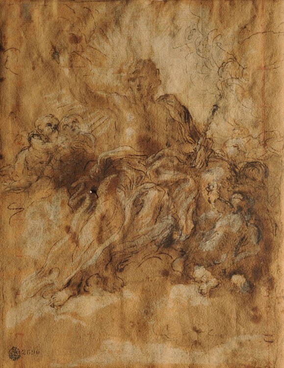 Christus in Herrlichkeit mit den Engeln von Giovanni Battista Gaulli