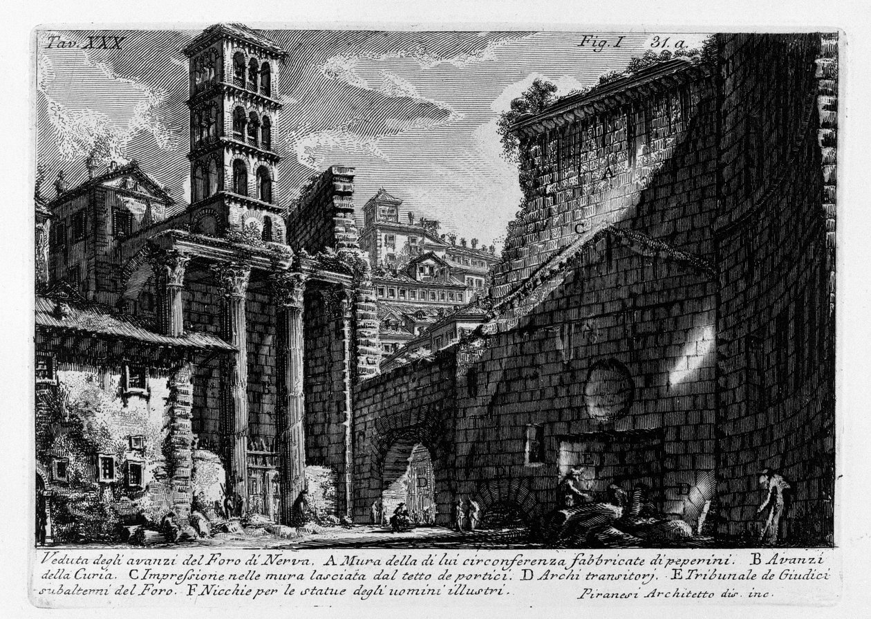 Forum Nervae von Giovanni Battista Piranesi