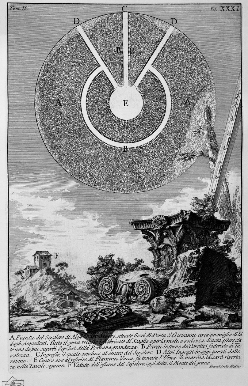 Monte del Grano von Giovanni Battista Piranesi
