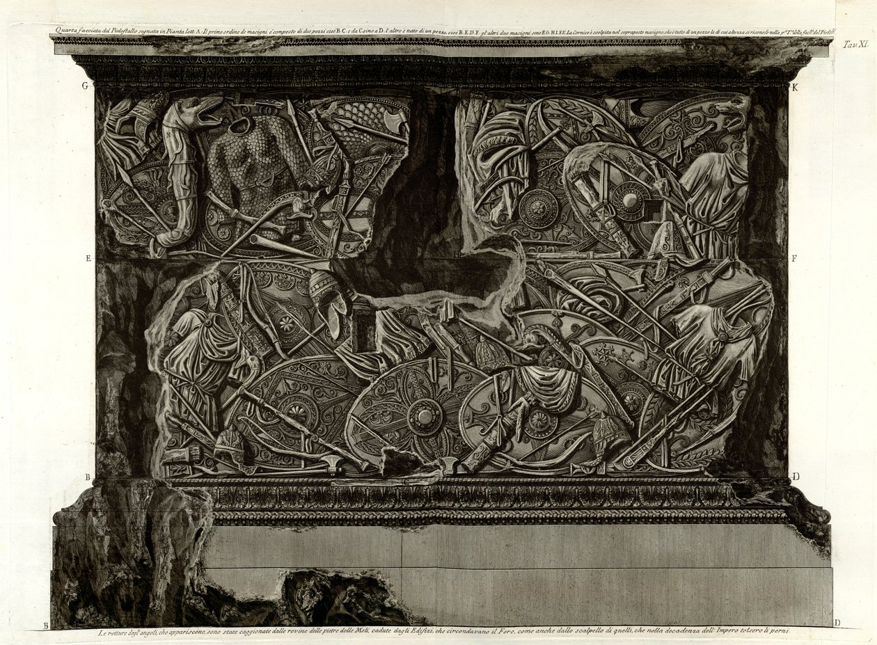 Quarta facciata del Piedestallo von Giovanni Battista Piranesi