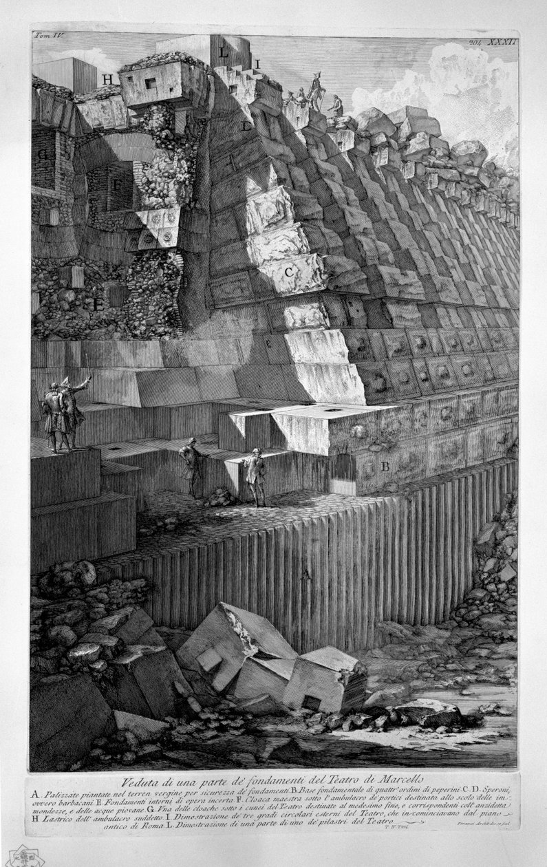 Theater des Marcellus von Giovanni Battista Piranesi