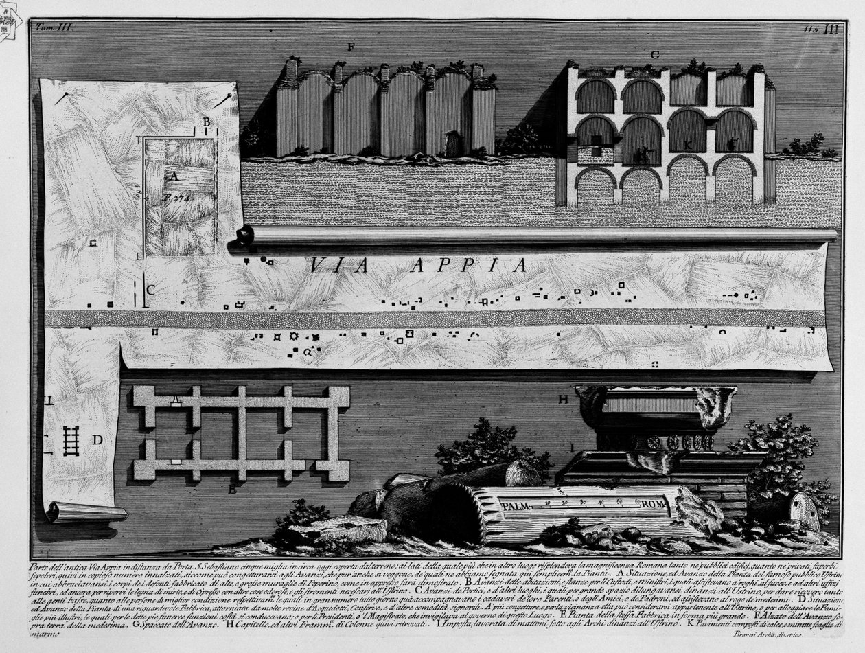 Via Appia von Giovanni Battista Piranesi