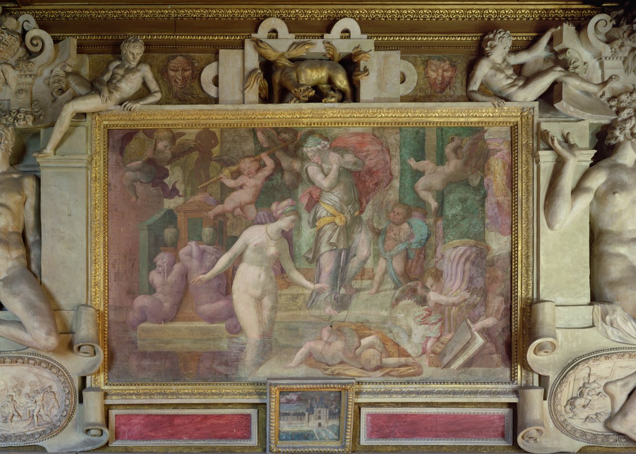 Venus am Brunnen, aus der Galerie François I, 1535-40 von Giovanni Battista Rosso Fiorentino