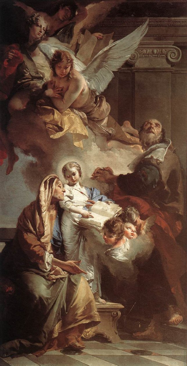 Erziehung der Jungfrau von Giovanni Battista Tiepolo