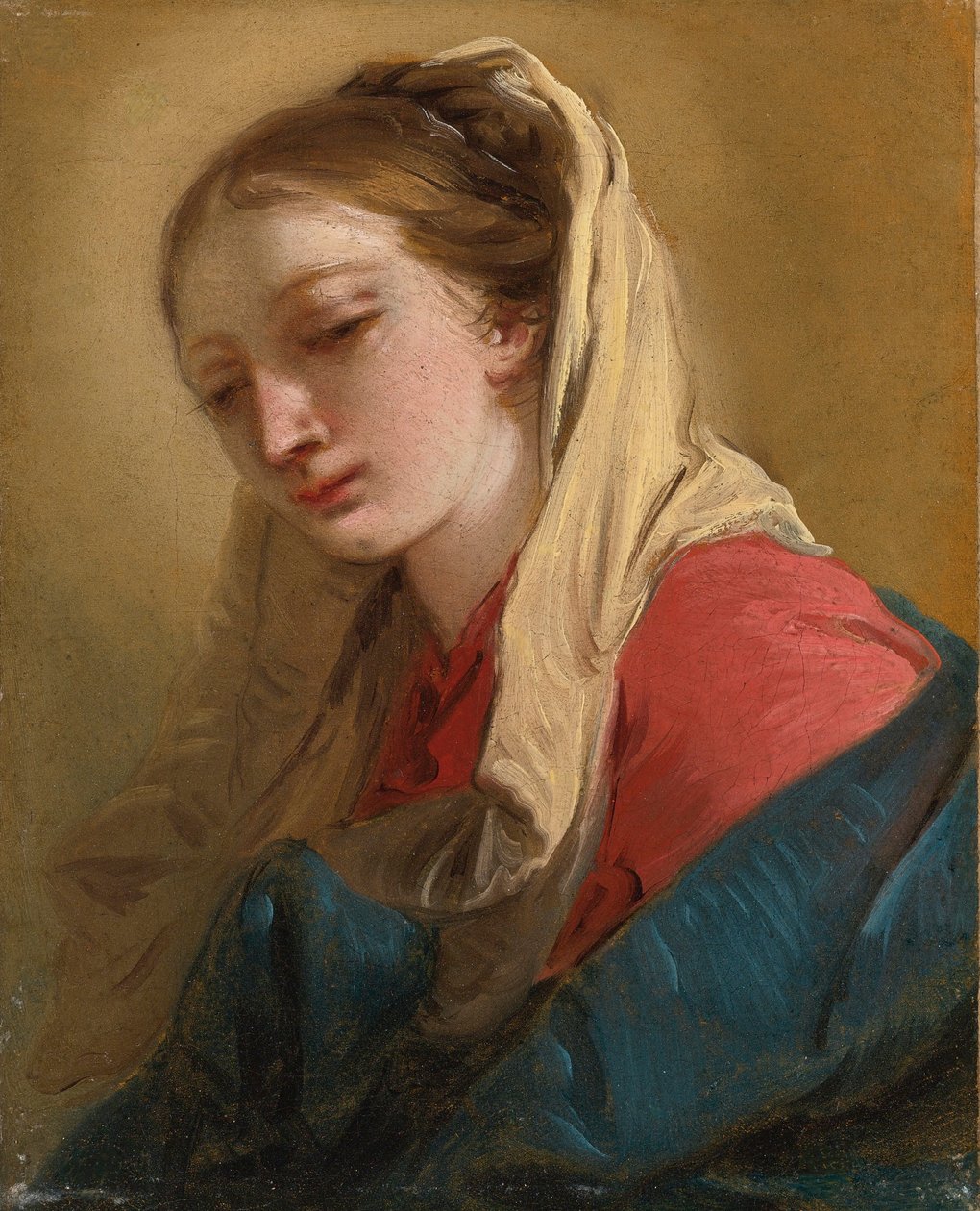 Maria Magdalena in Weiß verschleiert von Giovanni Battista Tiepolo
