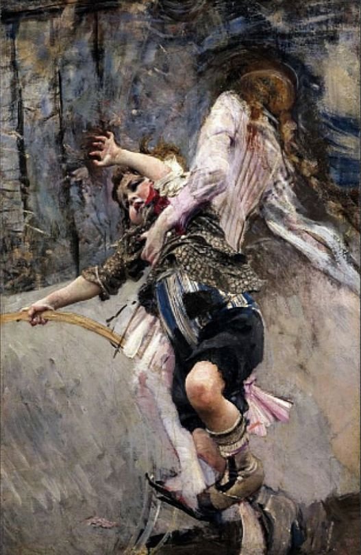 Der Junge mit einem Hula-Hoop-Reifen von Giovanni Boldini