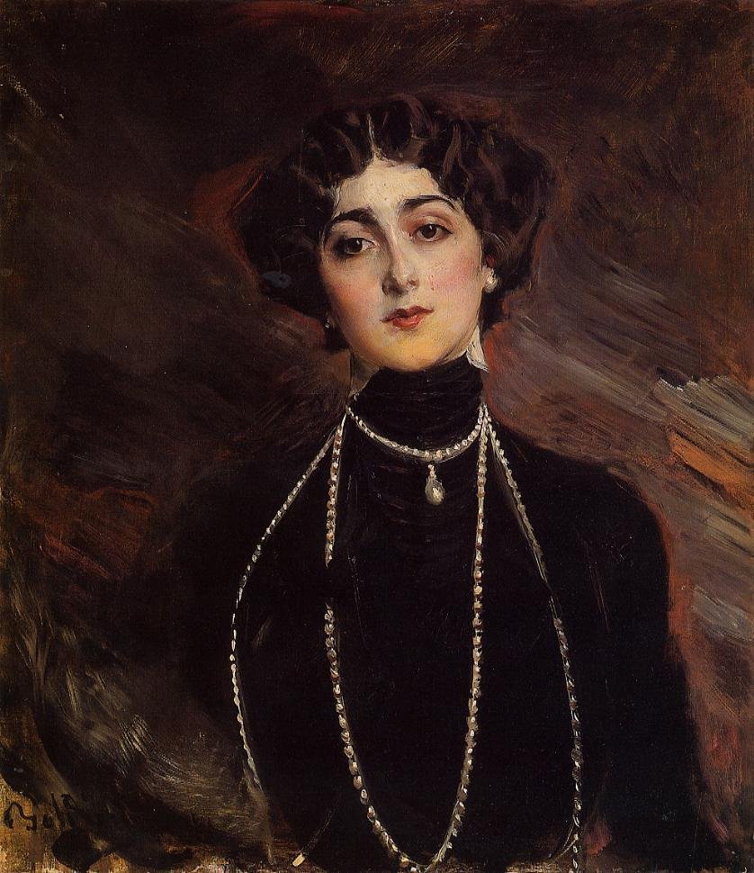 Die Opernsängerin Lina Cavalieri von Giovanni Boldini
