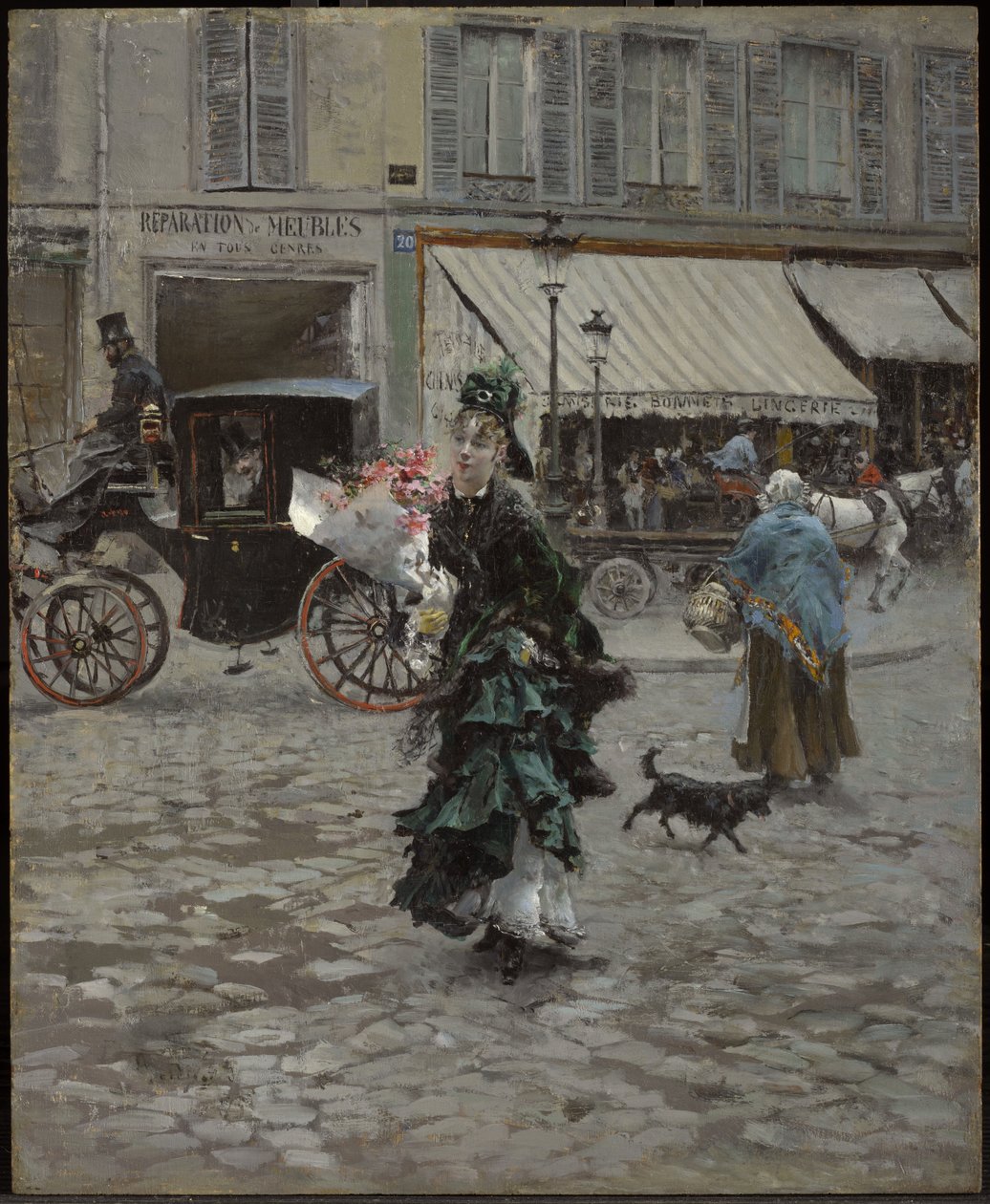 Straßenüberquerung von Giovanni Boldini