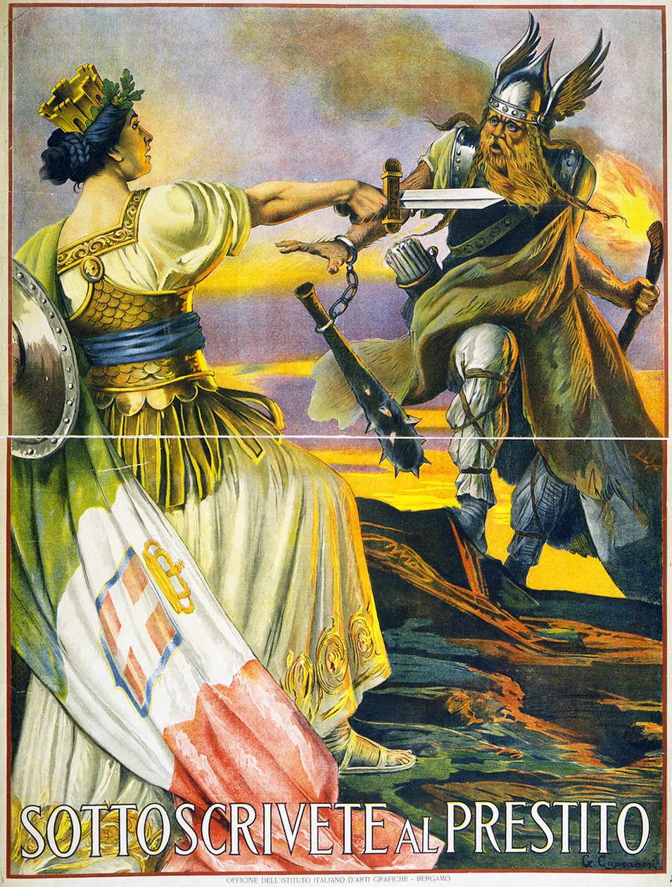 Zeichnen Sie das Darlehen, 1917 von Giovanni Capranesi