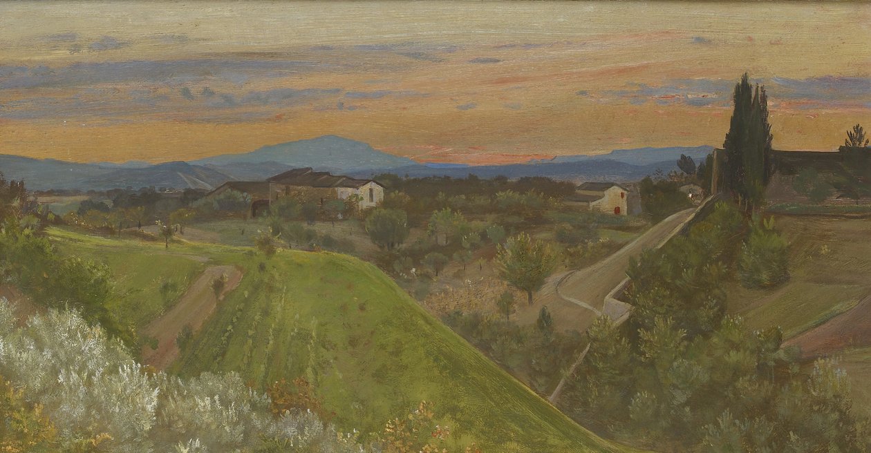 Blick auf den Monte Amiata, Toskana, um 1880 von Giovanni Costa